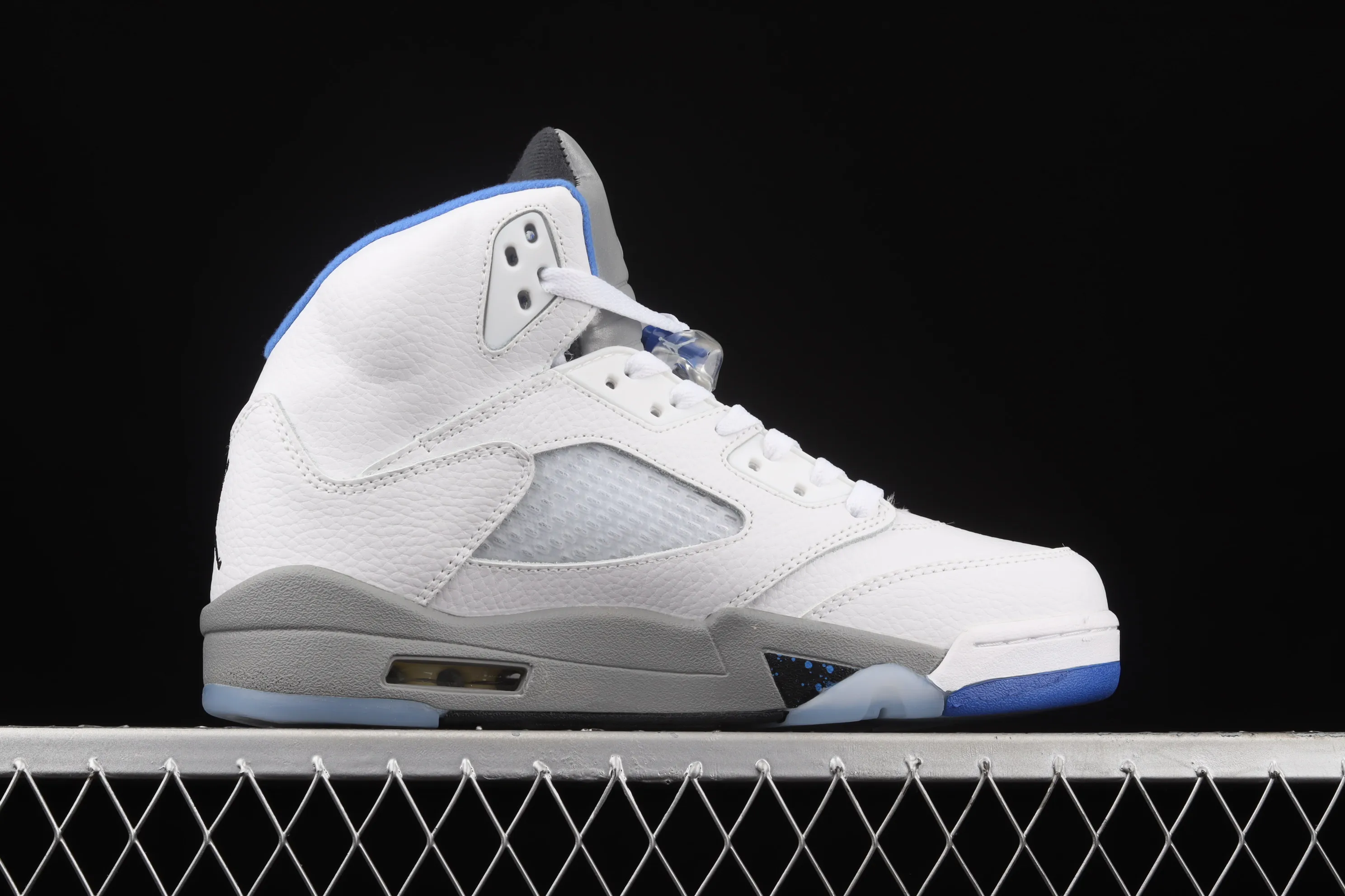 All categories Air Jordan Jordan series basketball shoes Air Jordan 5 G version Air Jordan 5 "Stealth 2.0" AJ5 Joe 5 white and blue color 440888-140